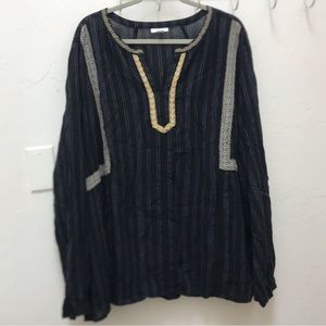 J Jill embroidered blouse/top 4X